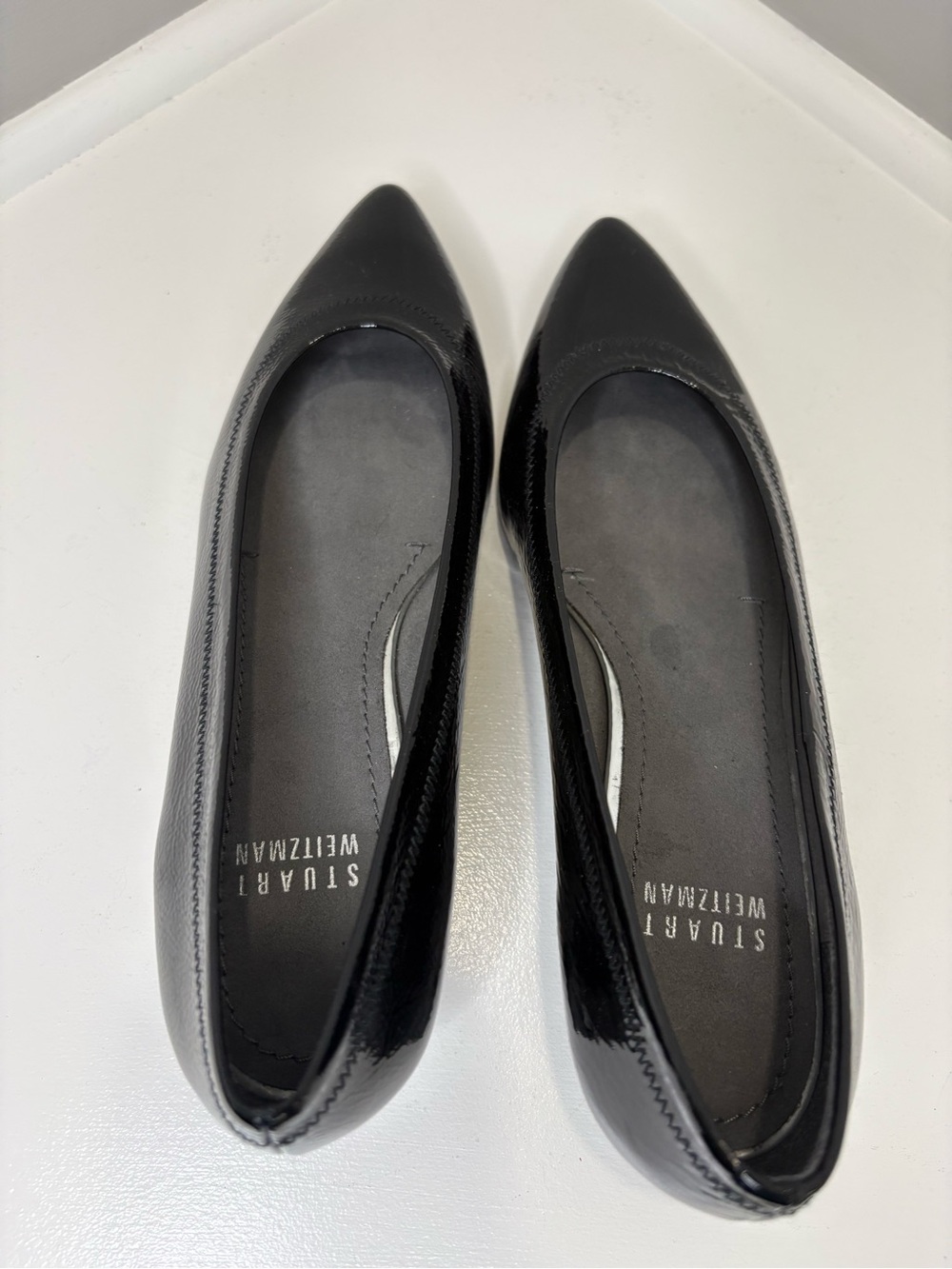 Stuart Weitzman Patent Leather Kitten Block Heel Pumps KL 93002 - Picture 8 of 11